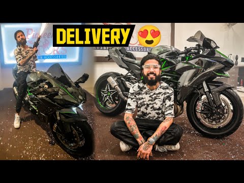 Finally Apni New Superbike Kawasaki Ninja H2 Ki Delivery Le Hi Li 😍