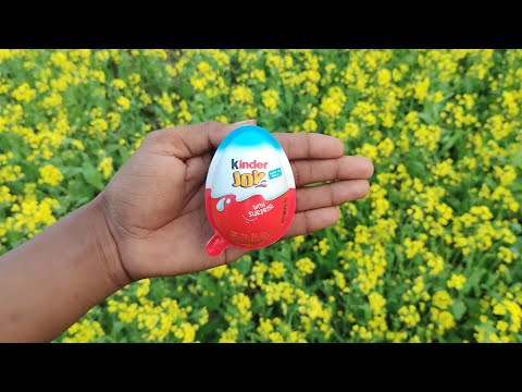 NEW! Colored Glitter Kinder Joy opening ASMR - A lot of Kinder Surprise egg toys Part-254