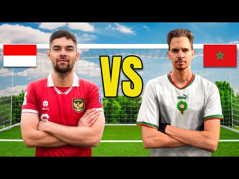 Morocco vs Indonesia Football Challenges! ft. Sandy Walsh