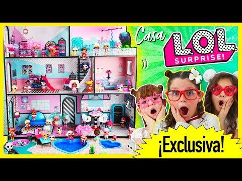¡¡La CASA de LOL Surprise en EXCLUSIVA!! 🏠Casa de Muñecas LOL con Piscina y Jacuzzi 💦