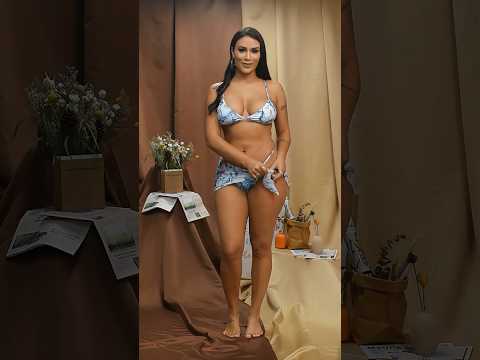 【4K】🌊🌊SUMMER MUST-HAVE: Blue Marble Print 3-Piece Bikini Set ✨#fashion #girlmerry #ootdguide