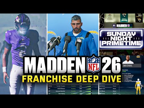Madden 26 Franchise Breakdown — Wear & Tear, Halftime Show, Coach Abilities, Presentation