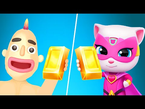 Satisfying Mobile Games Playing MAX LEVEL Sandwich Runner vs Talking Tom Hero Dash WFIBOP