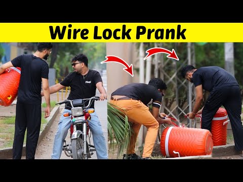 Wire lock prank😂 || by Iqbal Malik & Sharik Shah on @sharikshah