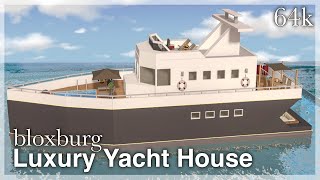 Bloxburg - Luxury Yacht House Speedbuild 🚢 (exterior) | Roblox