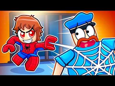 SpiderMan Vs BARRY Team in BARRY'S PRISON RUN! New Scary Obby (#Roblox)