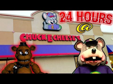 24 HOUR OVERNIGHT in CHUCK E CHEESE (REAL) FIVE NIGHTS AT FREDDIES FREDDY FAZBEAR