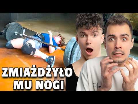 To zmiażdżyło mu nogi 🤯 Najgorsze faile na siłowni /z OskiBro