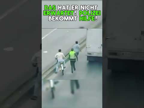 Flucht vor der Polizei endet unerwartet! Fremder hilft plötzlich aus!