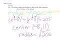 Exploring the Equation of a Circle