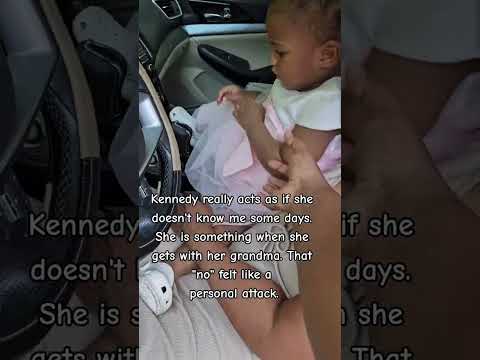 She never wants to leave her grandma! #grandchildren #grandparents #grandparentlove
