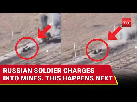 FEARLESS Russian Soldier Risks Life To Save Wounded Ally, Slams Quad Bike Into Minefield | Viral