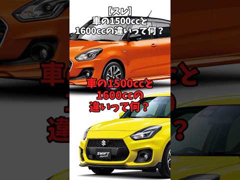 【スレ】車の1500ccと1600ccの違いって何？#自動車 #automobile #toyota