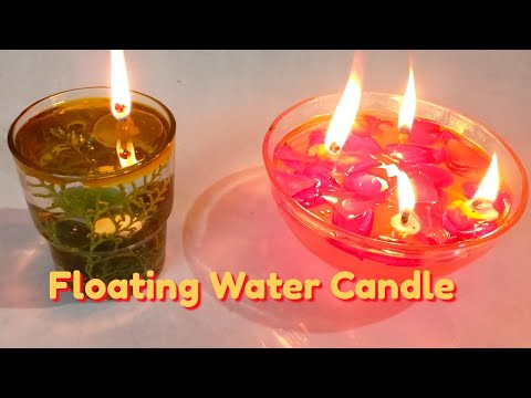 Water Candle making at home | DIY Floating Candles | Diwali Decoration Ideas #diwalidecor