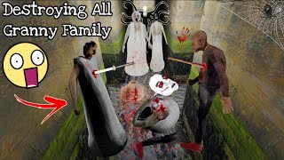 Destroying Granny Family with All Unlimited 🔫💥