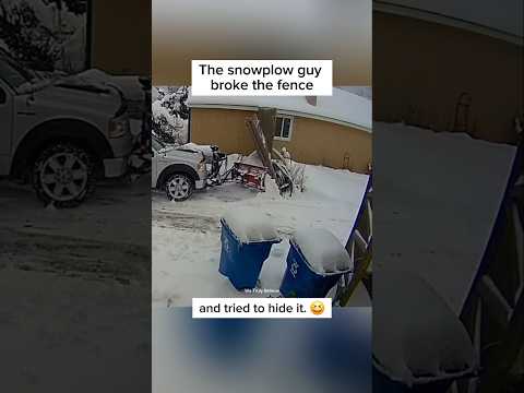 The snowplow guy tried to hide it 🇨🇦 😎 11 #canada #winter #snow #plowing