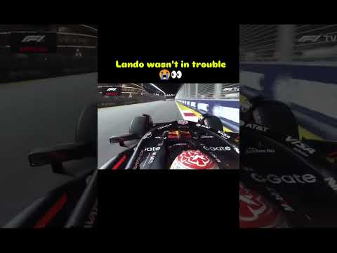 Max is your fault,Lando didn't block you anywhere🤔🧐🏎️⚔️#f1 #maxverstappen #landonorris #singapore