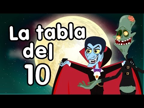 Tabla del 10 Cantada - Canciones Infantiles - Aprende a multiplicar