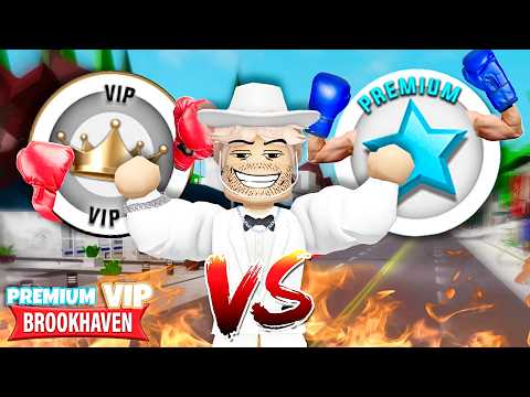 EL PASE VIP 👑 VS EL PASE PREMIUM 😱💎EN BROOKHAVEN Roblox