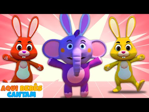 Dance com Coelhinhos!🐰 Canção do Pulo do Coelho | Músicas Infantis | Aqui Bebês Cantam