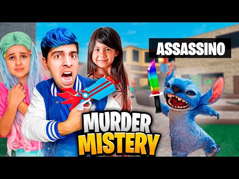 DESAFIEI O STITCH E A LILO NO MURDER MYSTERY 2 DO ROBLOX!! (Murder Mystery 2)