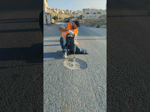 بساعة فراغ سكرنا حفرة 🤷‍♂️ . / #الأردن  #عمان #jordan