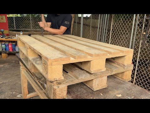 The Idea Of Making Furniture From Old Pallets. How To Build A Storage Cabinet Using Oold Pallet Wood