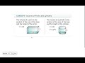Understanding Volume and Geometry Concepts