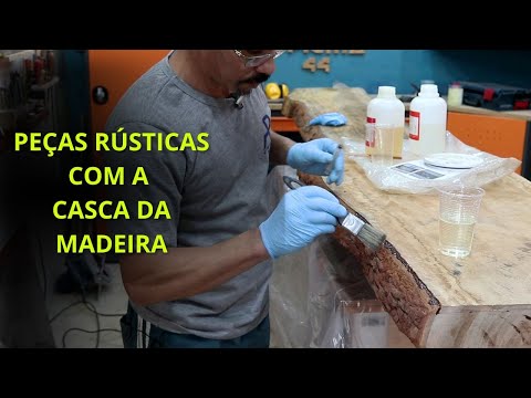 Como manter a casca da madeira nas peças