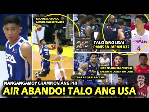 Talo ang USA Air Rhenz Abando is back! CTC Double Purpose Gilas Team players. Champion SGA kaya!