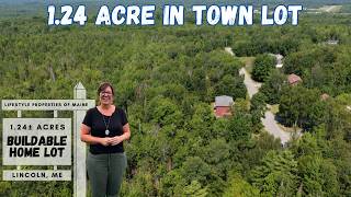 1.24 Acre Building Lot Conveniently Located Minutes From Downtown Lincoln, Maine| Maine Real Estate