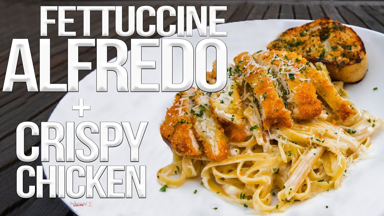 The best fettuccine alfredo with chicken 4k