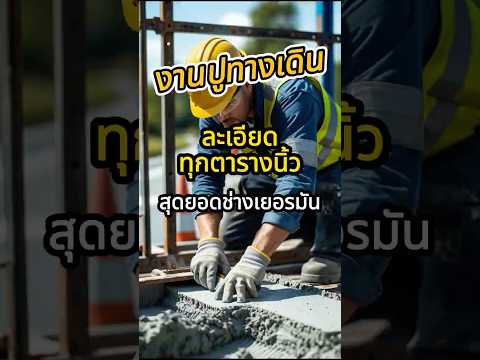 สุดยอดช่าง งานปูทางเดิน ละเอียดทุกตารางนิ้ว  #เกร็ดความรู้ #แปลกแต่จริง #สาระน่ารู้ #ไวรัลต่างประเทศ