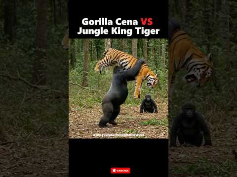 Gorilla Cena vs The Jungle King Tiger‼️ Final Clash #gorilla #tiger