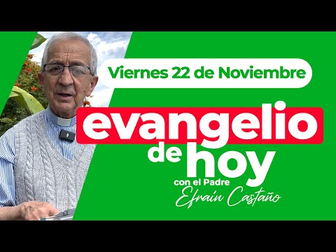 Evangelio de hoy Viernes 22 de Noviembre Padre Efraín Arquidiócesis de Manizales LECTIO DIVINA