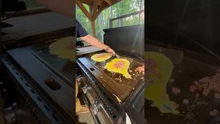 Camp Ham & Cheese Omelette’s #cooking #campping #campcooking #food #cabinadventure #foodie