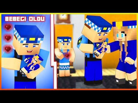 KEREM KOMİSER VE ASLI POLİS'İN YENİ BEBEĞİ OLDU😱🥰😇😂😎🔥❤️‍🔥😍😘 Minecraft Zengin Fakir Hayatı