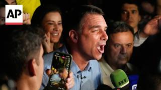 YouTube video thumbnail:  Flávio Bolsonaro and Lula React as Brazil Presidential Election Heads to a Runoff