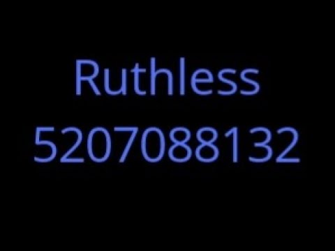Ruthless Id Code 07 2021 - cold as ice roblox id code