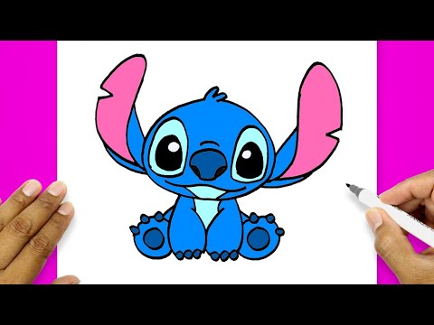 How To Draw Stitch Face Easy | Stitch Drawing Easy Cute