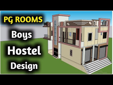 PG Rooms Boys Hostel Design | 30x50 Hostel PG Design | Best Design | 3D Hostel ka Naksha |170 Gaz