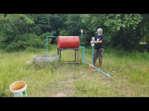 How to make free energy water pump from deep well without electricity #diy  #shorts