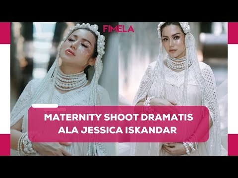 Tampilan Bumil Dramatis dari Jessica Iskandar Baki Maternity Shoot Terbaru