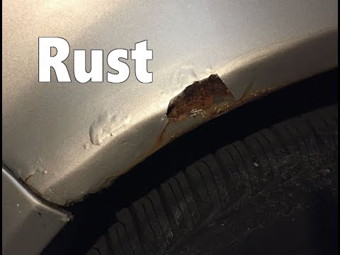 Car Fender repair rust & paint at home Diy