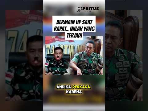 Kolonel dimarahi Panglima TNI