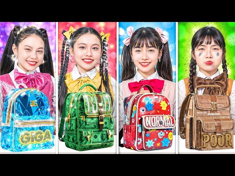 Poor Vs Rich Vs Giga Rich Vs Normal Student At School! School Bully Became My Friends