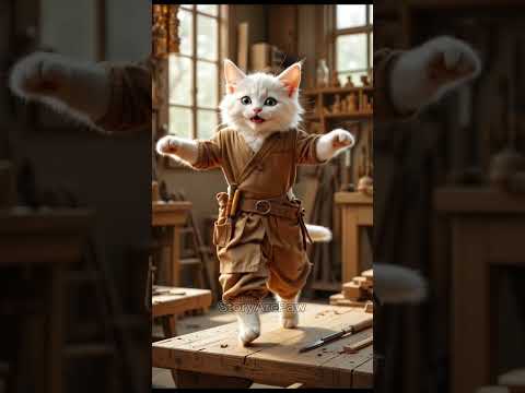 Heart-touching Cute Kitten Farmer Dance ๐พ #usacats