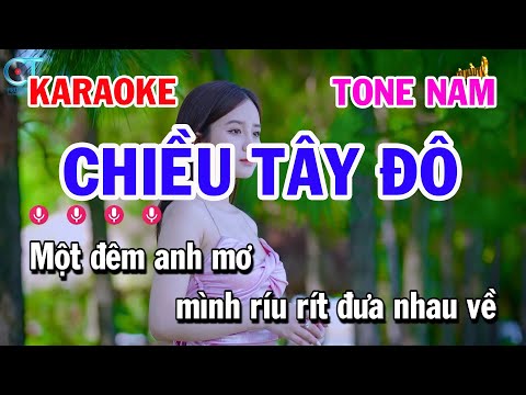 Karaoke Chiều Tây Đô Tone Nam Nhạc Vàng Hay