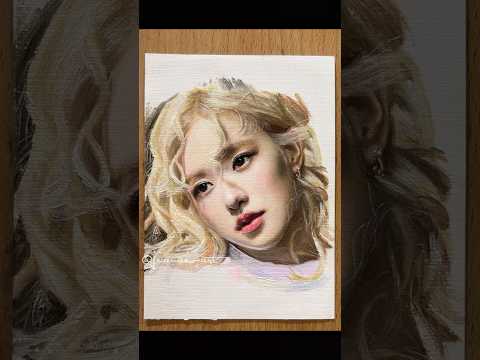 Rose reposted my video :) #art #painting #blackpink #rosé