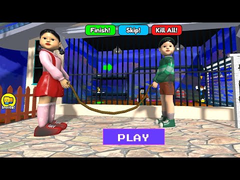 JUMP ROPE PRISON RUN Obby New Update Roblox - All Bosses Battle FULL GAME #scaryobby #roblox